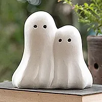 Hand-Turned Floating Wooden Ghost Sculpture #Spooky2026